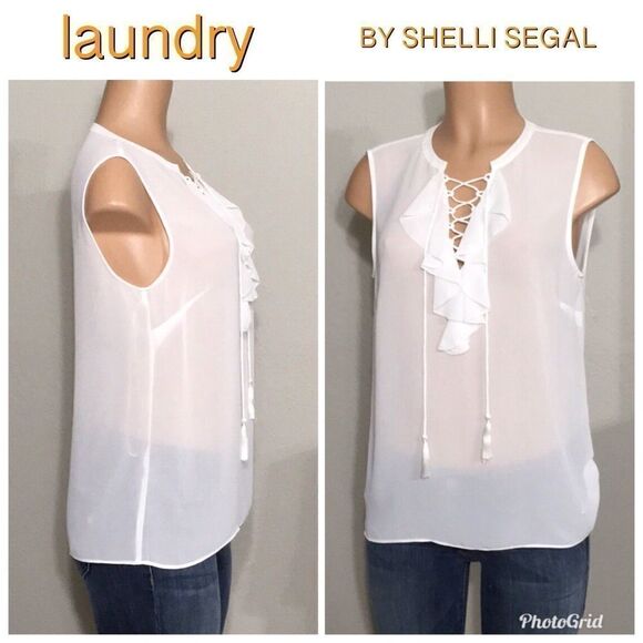 Laundry lace front blouse. NWOT - Picture 1 of 5